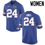 Women's Florida Gators #24 Matt Jones NCAA Nike Blue Authentic Stitched College Football Jersey SVN3762GZ